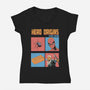 Hero Origins-Womens-V-Neck-Tee-Gleydson Barboza