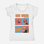 Hero Origins-Womens-V-Neck-Tee-Gleydson Barboza
