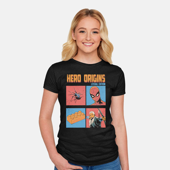 Hero Origins-Womens-Fitted-Tee-Gleydson Barboza
