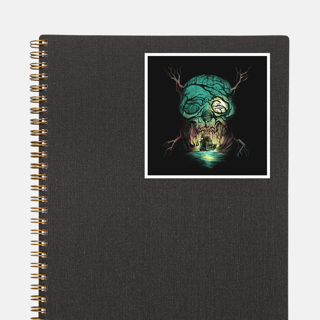 Spooky Ship-None-Glossy-Sticker-zascanauta