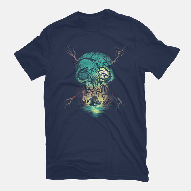 Spooky Ship-Unisex-Basic-Tee-zascanauta
