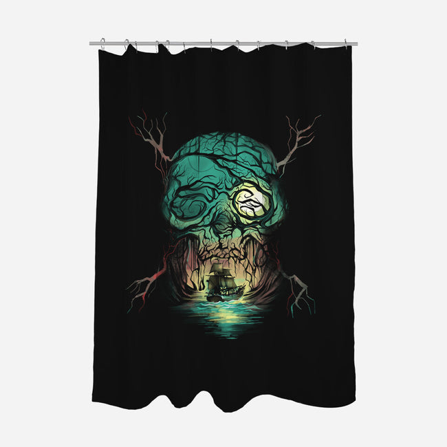 Spooky Ship-None-Polyester-Shower Curtain-zascanauta