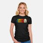 Vintage Doctor-Womens-Fitted-Tee-rocketman_art