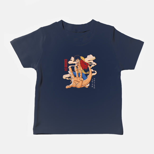 The Strawhat Captain-Baby-Basic-Tee-grevalra