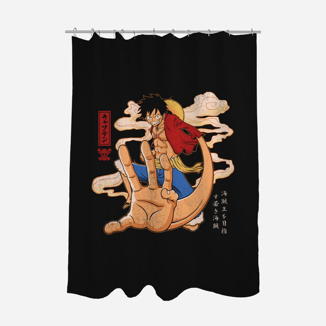 The Strawhat Captain-None-Polyester-Shower Curtain-grevalra