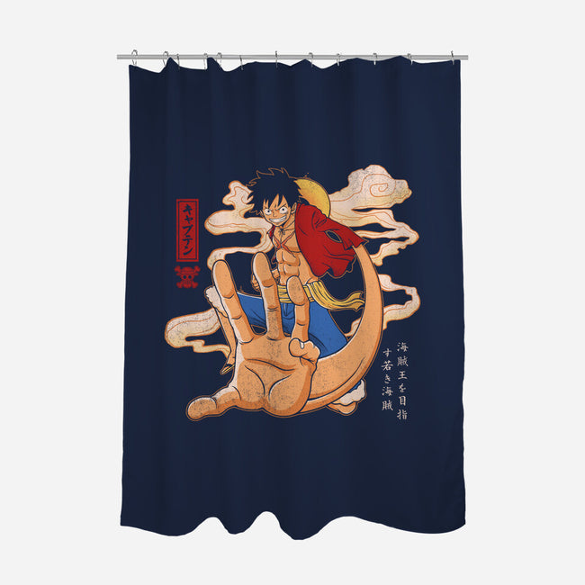 The Strawhat Captain-None-Polyester-Shower Curtain-grevalra