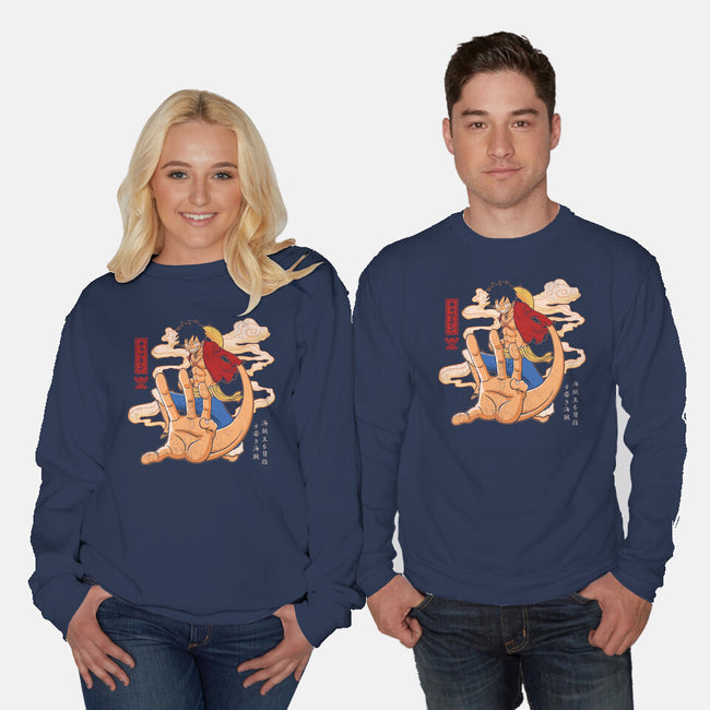 The Strawhat Captain-Unisex-Crew Neck-Sweatshirt-grevalra