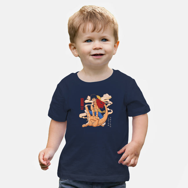 The Strawhat Captain-Baby-Basic-Tee-grevalra