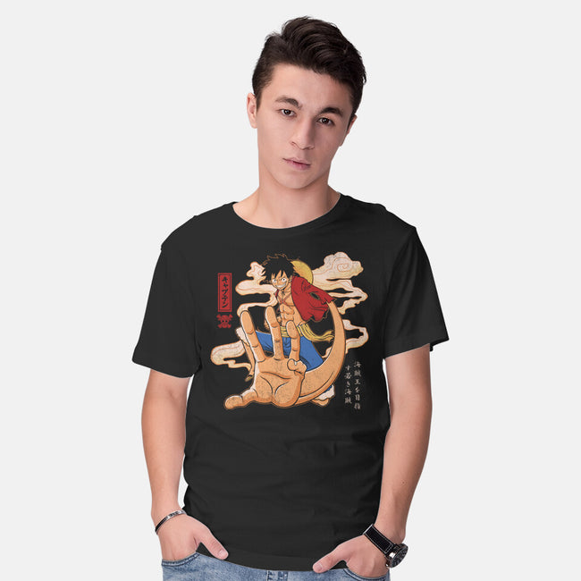 The Strawhat Captain-Mens-Basic-Tee-grevalra