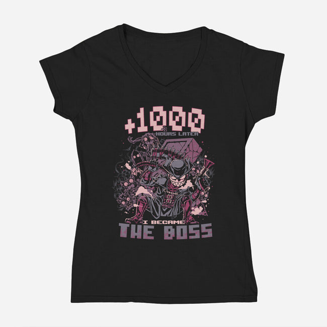 1000 Hours Later-Womens-V-Neck-Tee-Estudio Horta