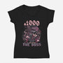 1000 Hours Later-Womens-V-Neck-Tee-Estudio Horta