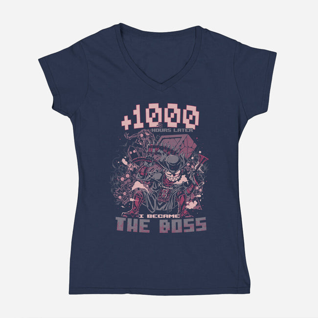 1000 Hours Later-Womens-V-Neck-Tee-Estudio Horta