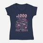 1000 Hours Later-Womens-V-Neck-Tee-Estudio Horta