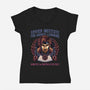 Kinetics And Particle Physics-Womens-V-Neck-Tee-glitchygorilla