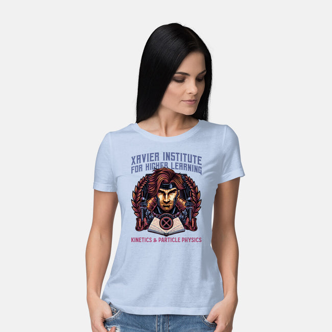 Kinetics And Particle Physics-Womens-Basic-Tee-glitchygorilla