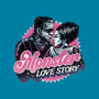 Monster Love Story-Unisex-Basic-Tee-glitchygorilla