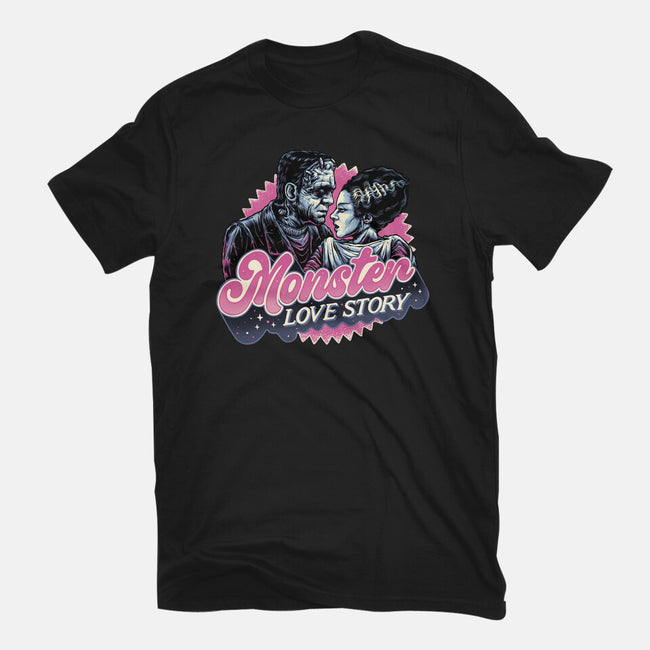 Monster Love Story-Mens-Premium-Tee-glitchygorilla