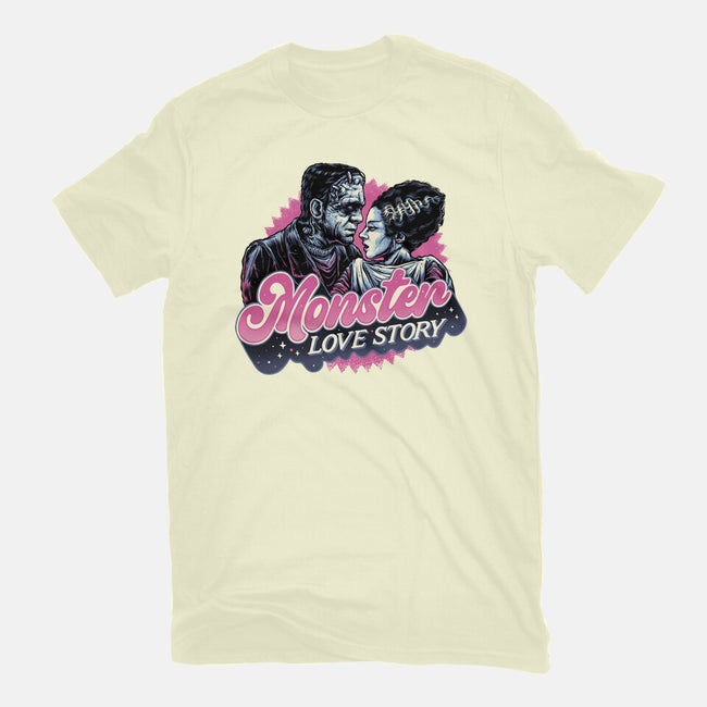 Monster Love Story-Mens-Premium-Tee-glitchygorilla