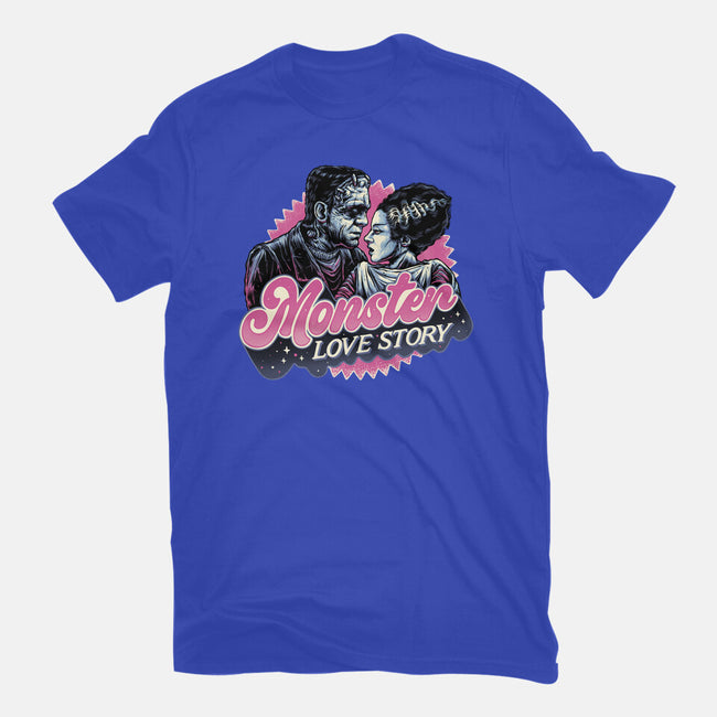Monster Love Story-Mens-Basic-Tee-glitchygorilla