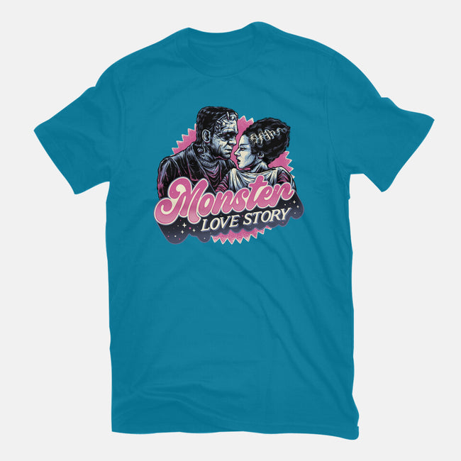 Monster Love Story-Mens-Heavyweight-Tee-glitchygorilla