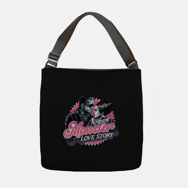 Monster Love Story-None-Adjustable Tote-Bag-glitchygorilla