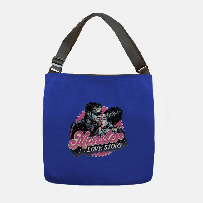 Monster Love Story-None-Adjustable Tote-Bag-glitchygorilla