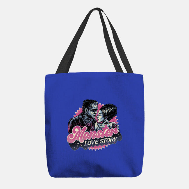 Monster Love Story-None-Basic Tote-Bag-glitchygorilla