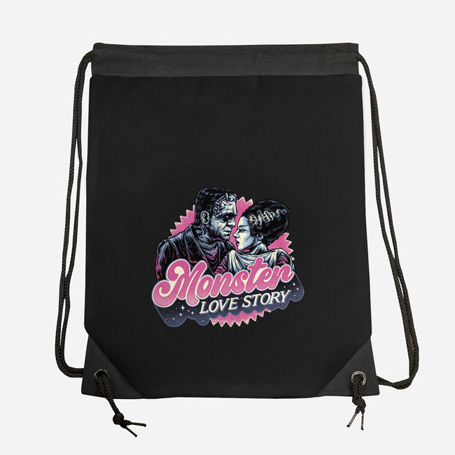 Monster Love Story-None-Drawstring-Bag-glitchygorilla
