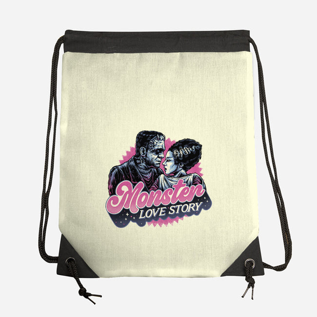 Monster Love Story-None-Drawstring-Bag-glitchygorilla