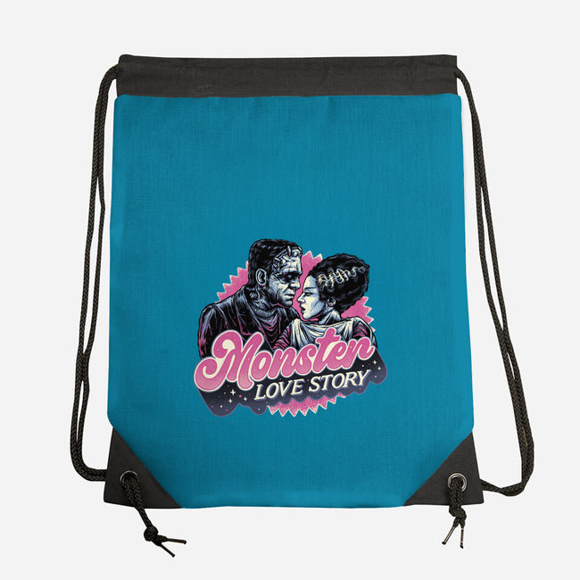 Monster Love Story-None-Drawstring-Bag-glitchygorilla