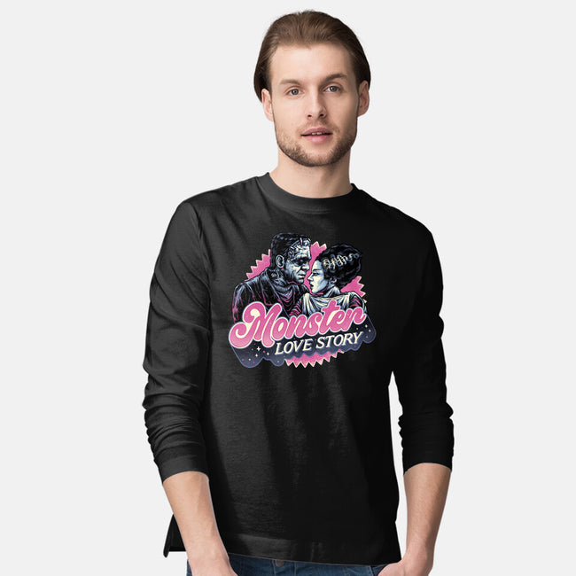 Monster Love Story-Mens-Long Sleeved-Tee-glitchygorilla
