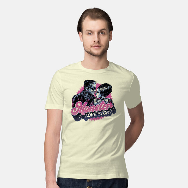 Monster Love Story-Mens-Premium-Tee-glitchygorilla