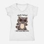 Think Twice-Womens-V-Neck-Tee-TechraNova