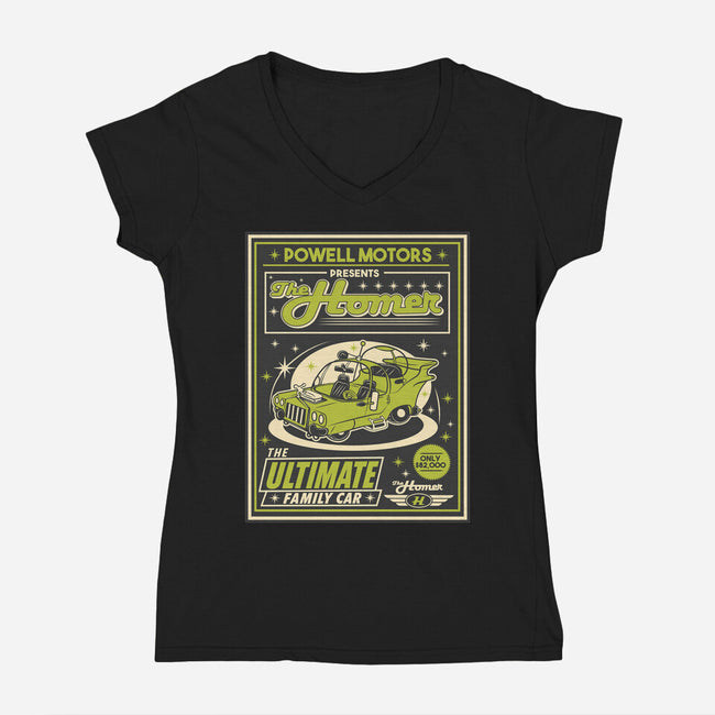 The Ultimate Family Car-Womens-V-Neck-Tee-CarloJ1956