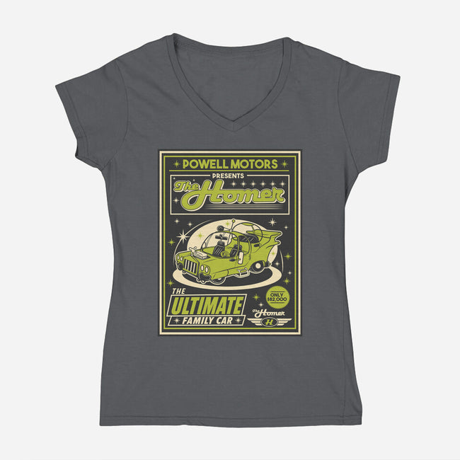 The Ultimate Family Car-Womens-V-Neck-Tee-CarloJ1956