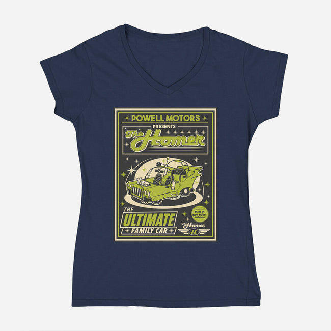 The Ultimate Family Car-Womens-V-Neck-Tee-CarloJ1956