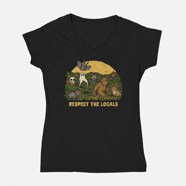 They Were Here First-Womens-V-Neck-Tee-kg07