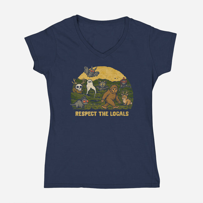 They Were Here First-Womens-V-Neck-Tee-kg07