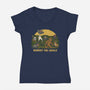 They Were Here First-Womens-V-Neck-Tee-kg07