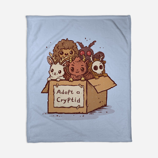 Adopt A Cryptid-None-Fleece-Blanket-kg07