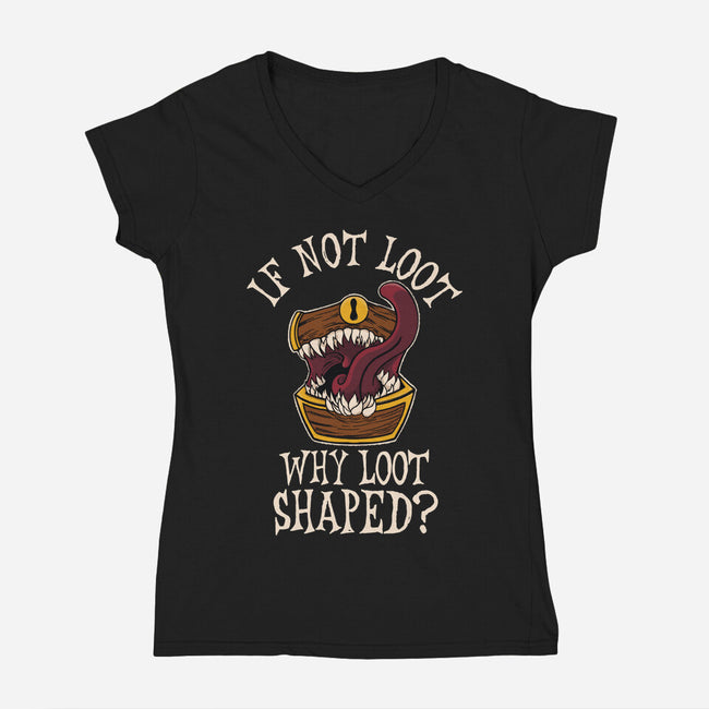 Are You Loot-Womens-V-Neck-Tee-SeamusAran