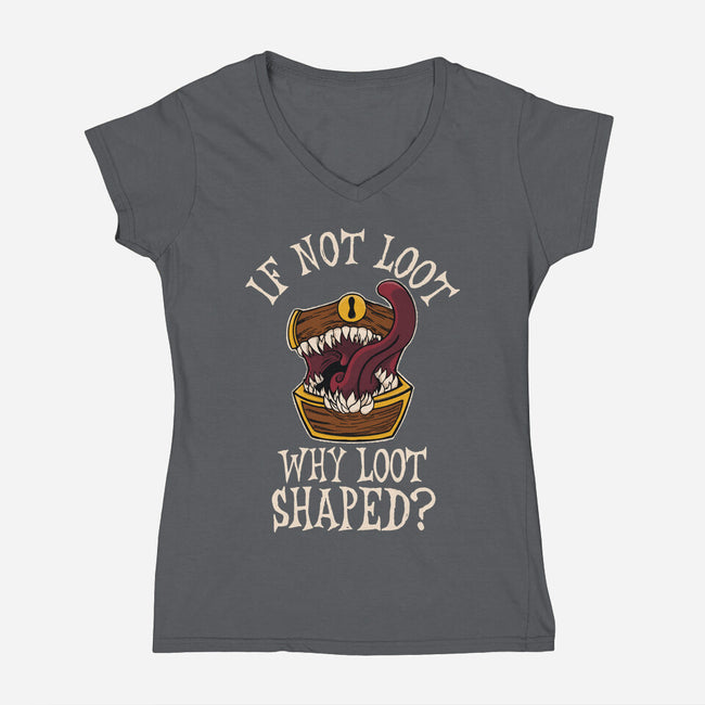 Are You Loot-Womens-V-Neck-Tee-SeamusAran