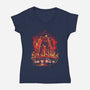 Under The Sentinel-Womens-V-Neck-Tee-zascanauta