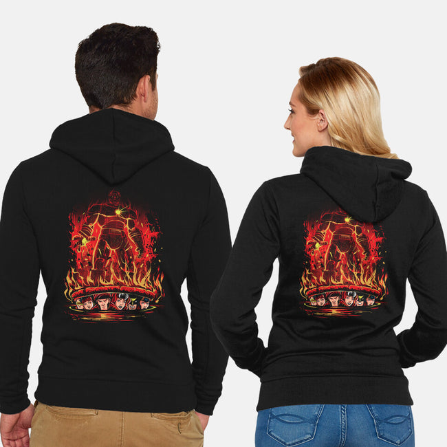 Under The Sentinel-Unisex-Zip-Up-Sweatshirt-zascanauta