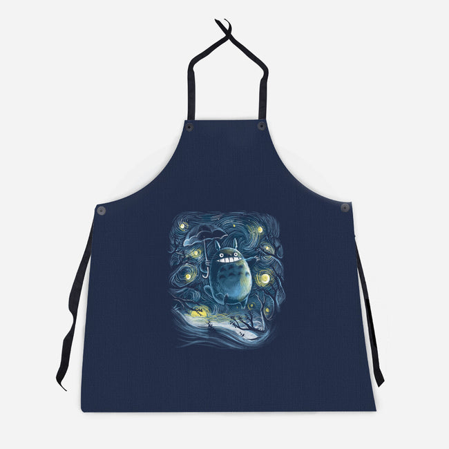 My Starry Neighbor-Unisex-Kitchen-Apron-zascanauta