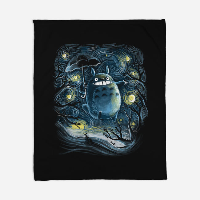 My Starry Neighbor-None-Fleece-Blanket-zascanauta