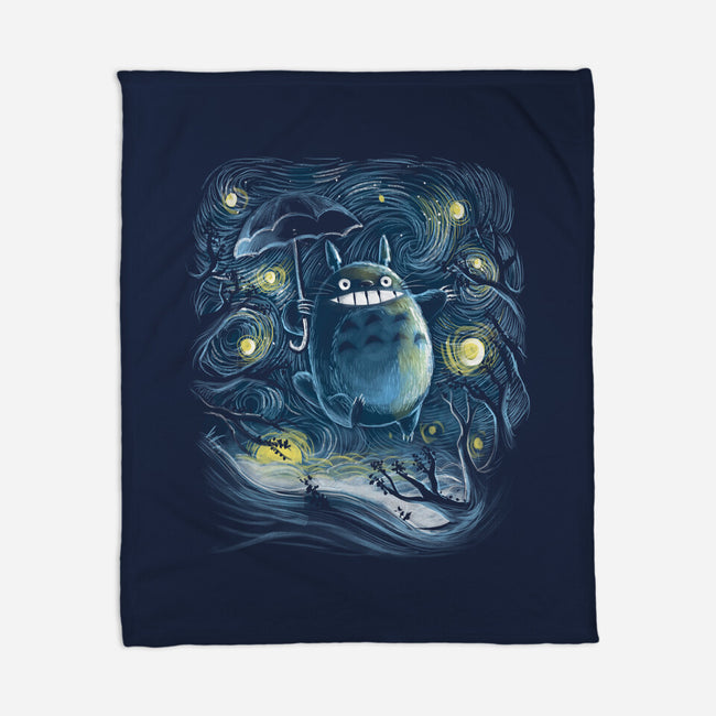 My Starry Neighbor-None-Fleece-Blanket-zascanauta