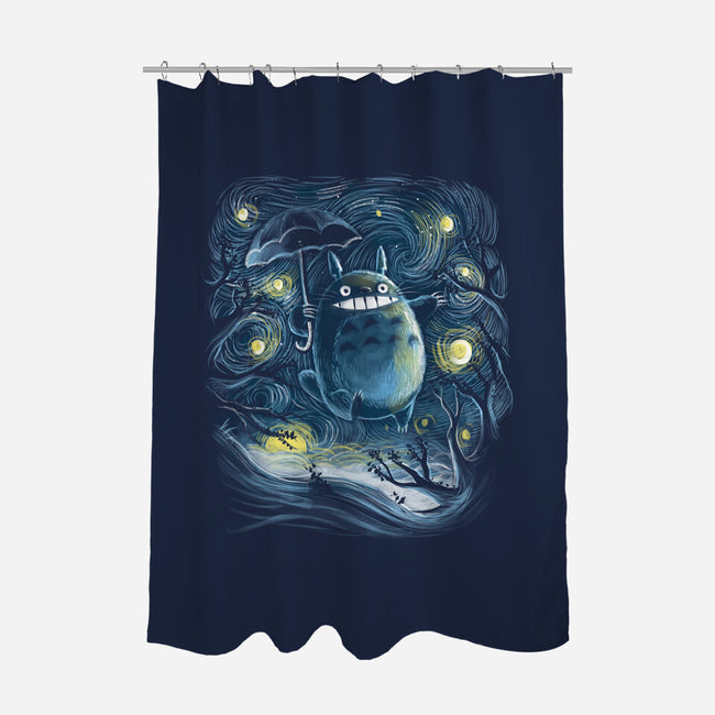 My Starry Neighbor-None-Polyester-Shower Curtain-zascanauta