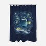 My Starry Neighbor-None-Polyester-Shower Curtain-zascanauta