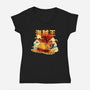 The Pirate King-Womens-V-Neck-Tee-hypertwenty